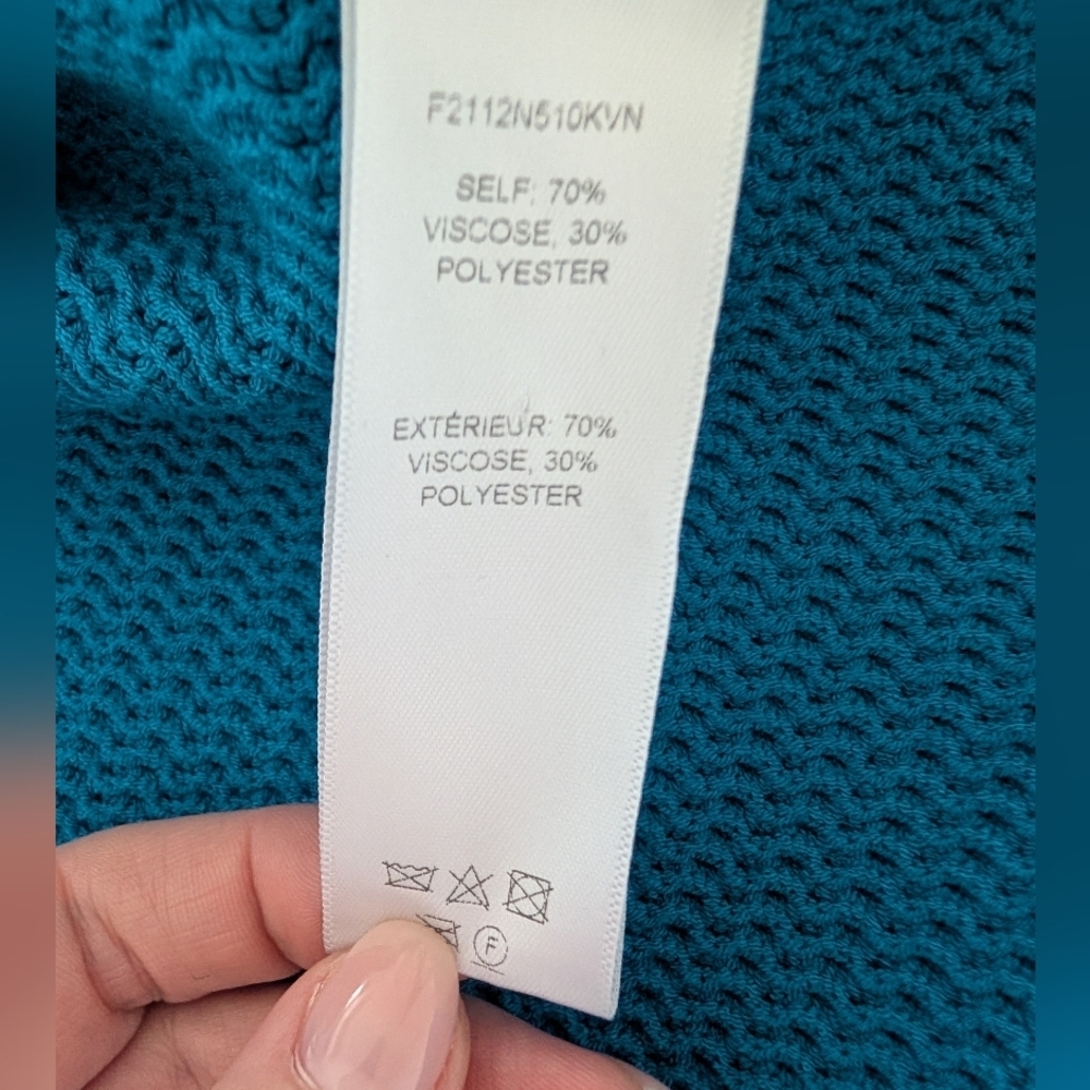 Carolina Herrera Blue Knit Midi Dress - Picture 10 of 11